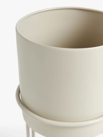 Indoor Floor Planter, Greige