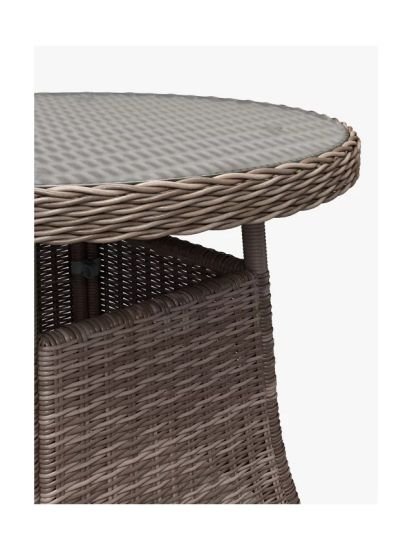 2-Seater Garden Bistro Table, Natural